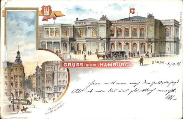 Hamburg Börse Neuerwall mit Stadthaus