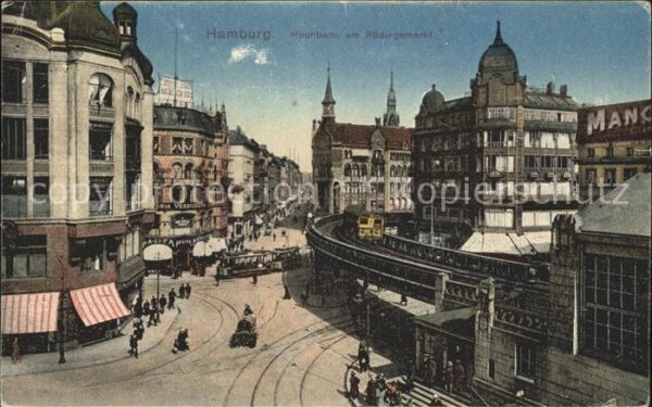 Hamburg Hochbahn am Rödingsmarkt