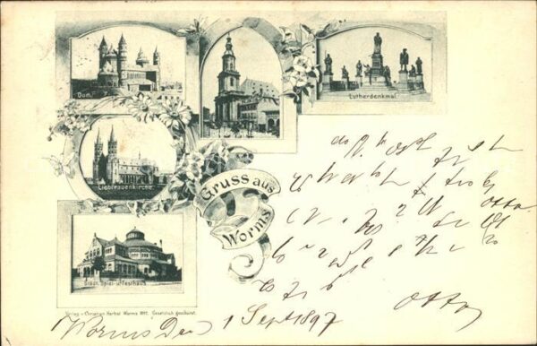 Worms Rhein Dom Liebfrauenkirche Festspielhaus Drei