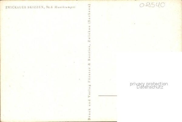 Zwickau Sachsen Musiktempel Zeichnung – Bild 2