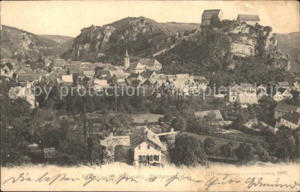 Pottenstein Oberfranken Fränkische Schweiz Totalansicht