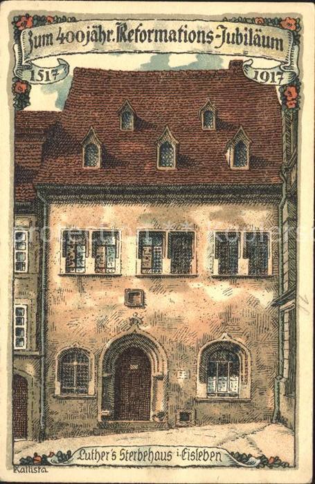 Eisleben Luthers Sterbehaus Illustration