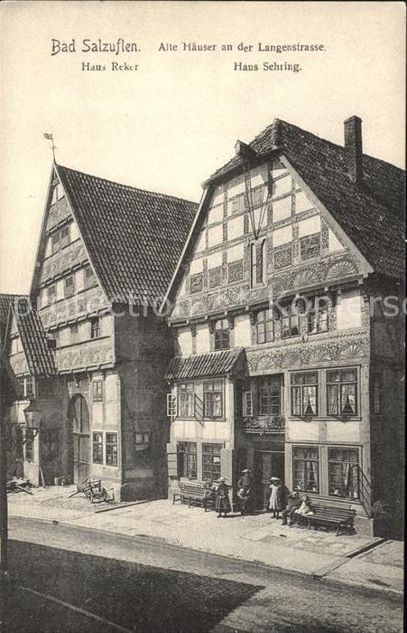 Bad Salzuflen Alte Häuser an der Langestrasse Haus Re