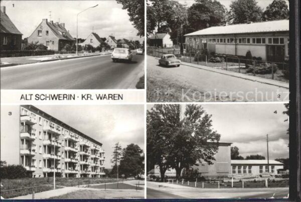 Schwerin Mecklenburg Dorfstrasse Konsum Neubaublock Dorfklub