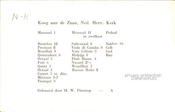 Kirchenorgel Koog aan de Zaan Kerk – Bild 2