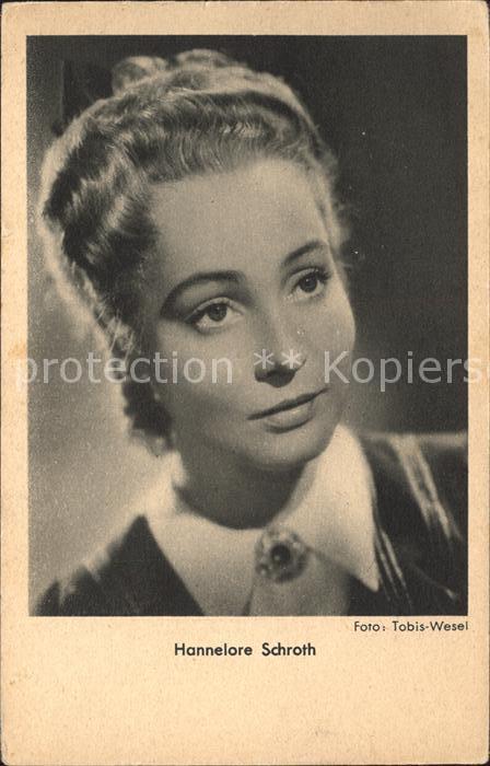 Schauspieler Hannelore Schroth Foto Tobis Wesel