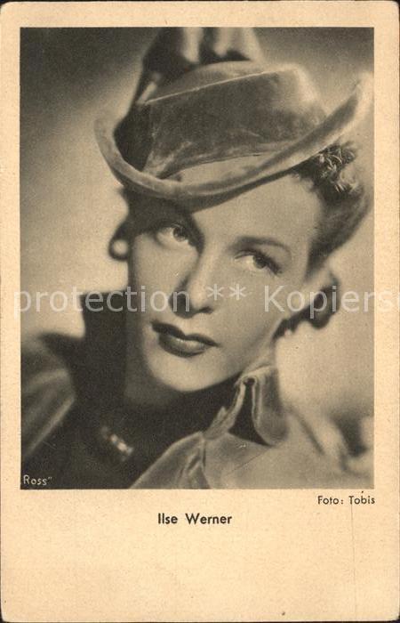 Schauspieler Ilse Werner Foto Tobis