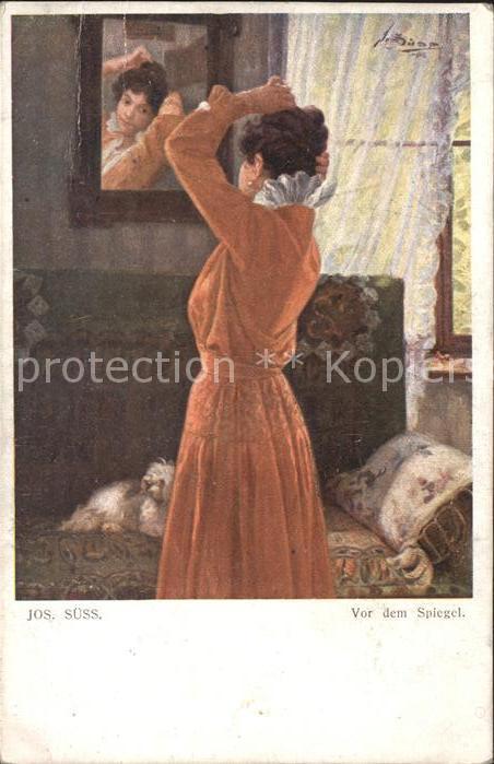 Verlag Galerie Wiener Kuenstler Nr. 869 Jos. Süss Vor dem Spiegel