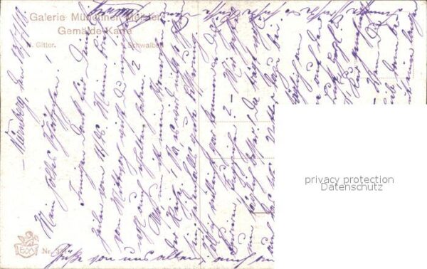 Verlag Galerie Muenchner Meister Nr. 334 H. Gitter Schwalben – Bild 2