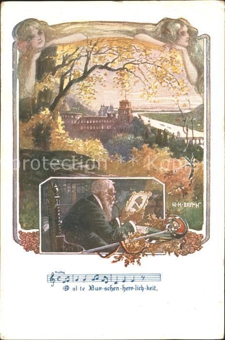Verlag Schulverein Nr. 1240 W. H. Braun Lied O alte Burschen h