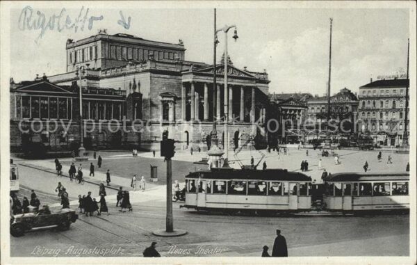 Strassenbahn Leipzig Augustusplatz Neues Theater