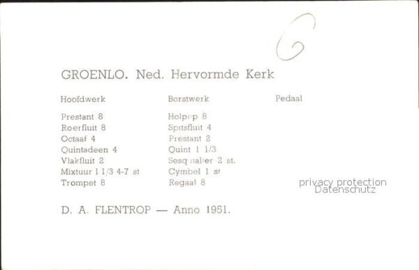 Kirchenorgel Groenlo Ned. Hervormde Kerk – Bild 2