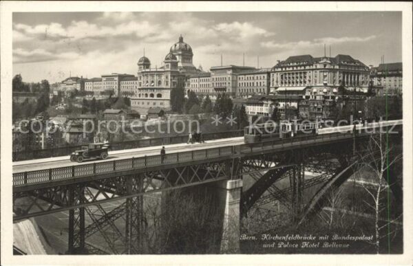Strassenbahn Bern Kirchenfeldbrücke Bundespalast Pal