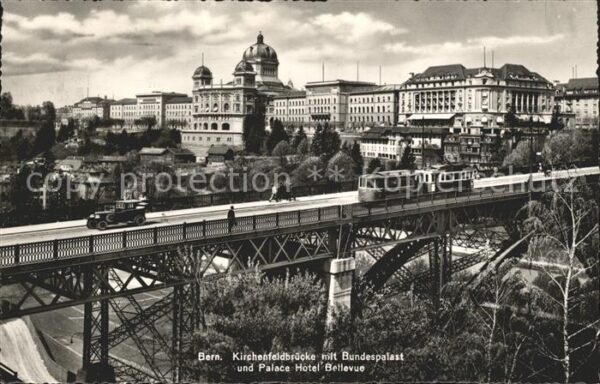 Strassenbahn Bern Kirchenfeldbrücke Bundespalast Pal
