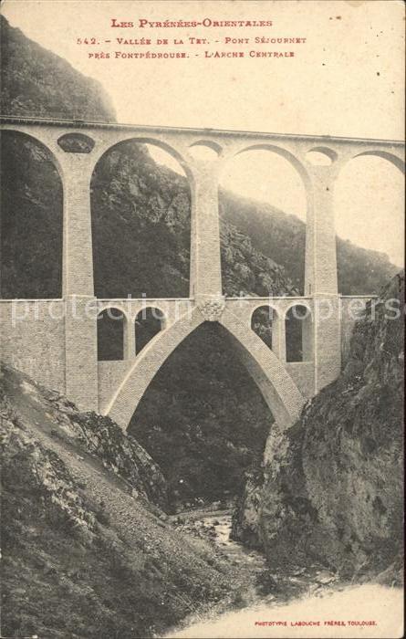 Bruecken Bauwerke Les Pyrenees-Orientales Vallee de la Te