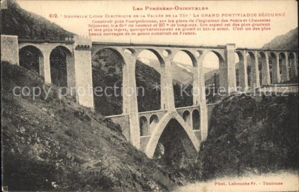 Viadukte Viaduc Les Pyrenees-Orientales Vallee de la Te