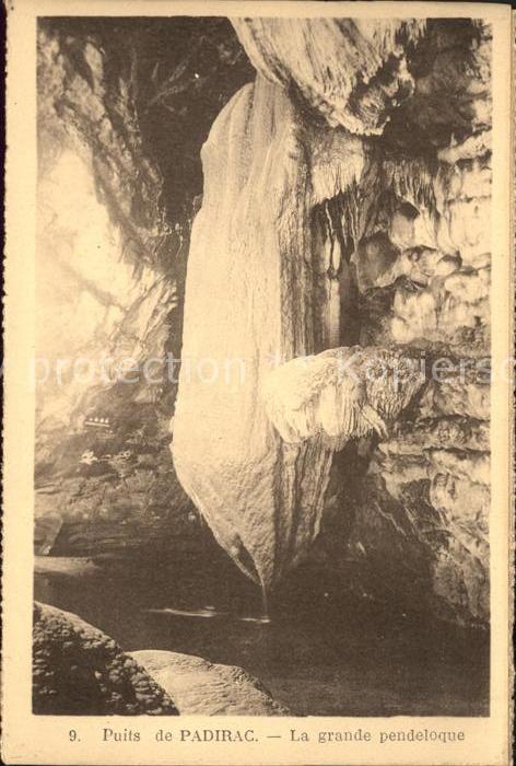 Hoehlen Caves Grottes Puits de Padirac Grande pendeloque