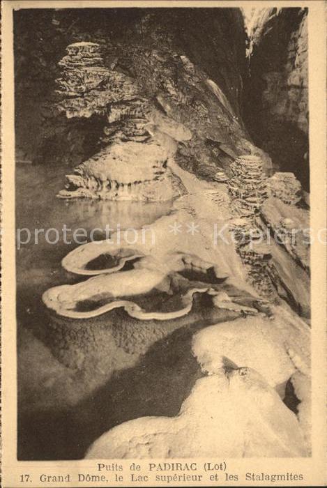 Hoehlen Caves Grottes Puits de Padirac Grand Dome Lac superie