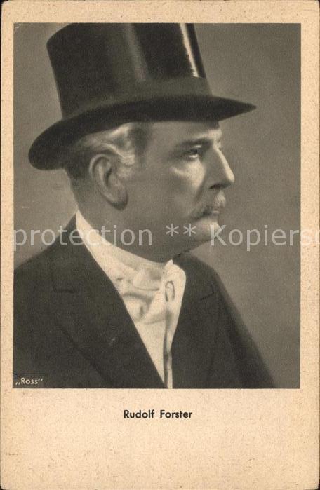 Schauspieler Rudolf Forster