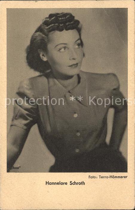 Schauspieler Hannelore Schroth Foto Terra-Hämmerer