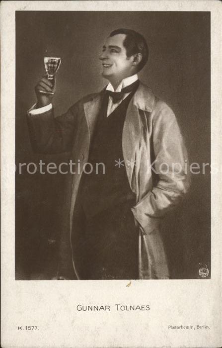 Verlag Photochemie Nr. K. 1577 Schauspieler Gunnar Tolnaes