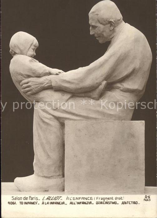 Skulpturen L. Alliot A l'Enfance Salon de Paris Nr