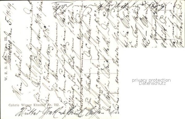 Verlag Galerie Wiener Kuenstler Nr. 752 Rudolf Fuchs Blondkopf – Bild 2