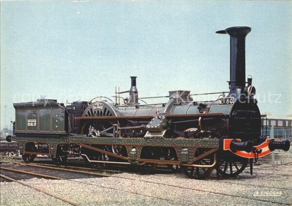 Lokomotive Crampton Nr. 80 Le Continent Musee Mulh
