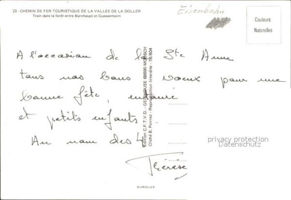 Lokomotive Chemin de Fer Vallee de la Doller Burnh – Bild 2