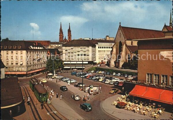 Strassenbahn Basel Barfüsserplatz