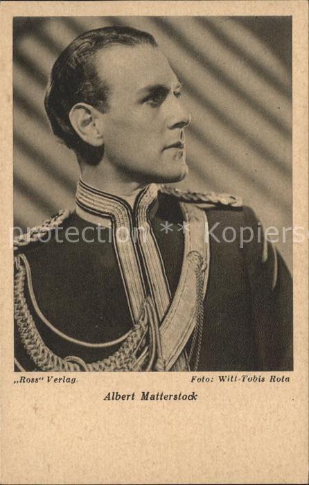 Schauspieler Albert Matterstock Foto Witt-Tobis Rota