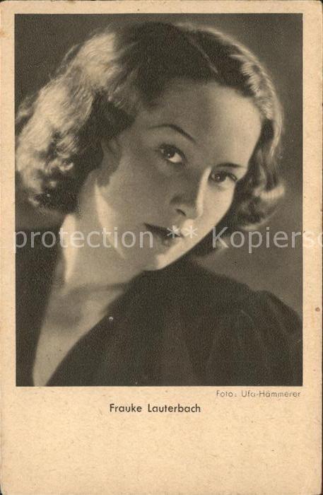 Schauspieler Frauke Lauterbach Foto Ufa-Hämmerer