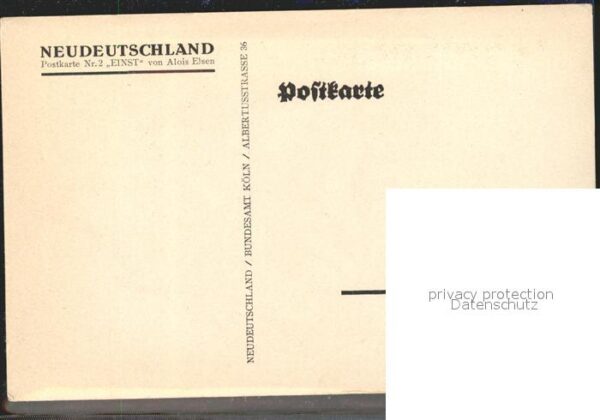 Kuenstlerkarte Alois Elsen Einst – Bild 2