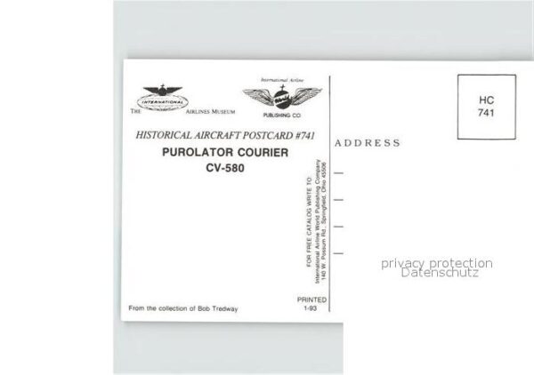 Flugzeuge Zivil Purolator Courier CV-580 – Bild 2