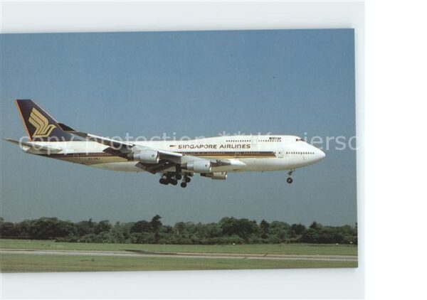 Flugzeuge Zivil Singapore Airlines B747-400 9V-SMJ C/N