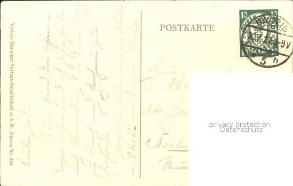 Danzig Westpreussen Totalansicht vom Bischofsberg – Bild 2