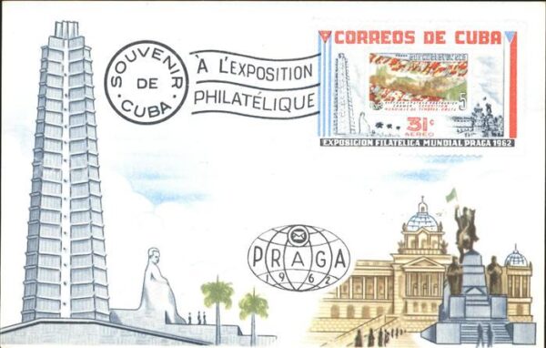 Praha Prahy Prague Exposition Philatelique 1962 Souvenir d