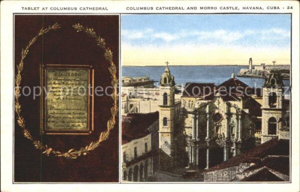 Habana Havana Tablet at Columbus Cathedral and Morro