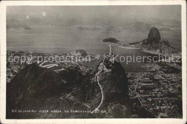 Rio de Janeiro Vista aerea do Corcovado Fliegeraufnahm