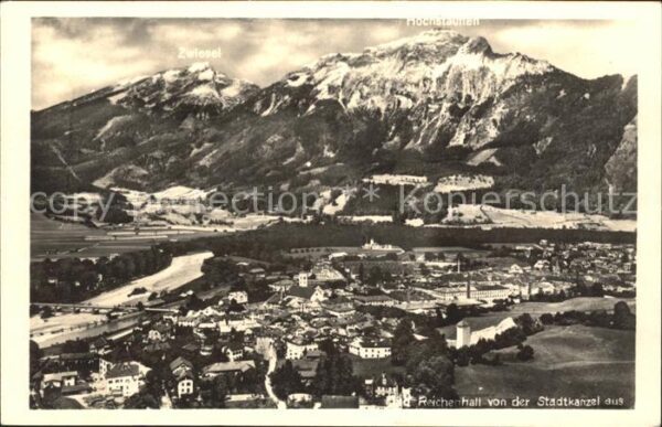 Bad Reichenhall Panorama Blick von der Stadtkanzel mit