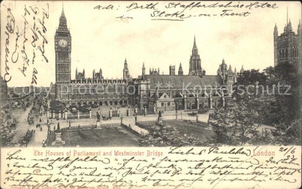 London Houses of Parliament and Westminster Br