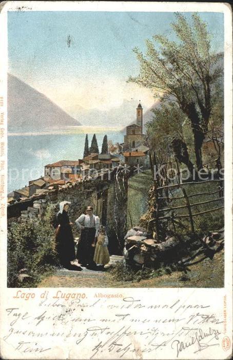 Albogasio Dorfansicht mit Kirche Luganersee Lago