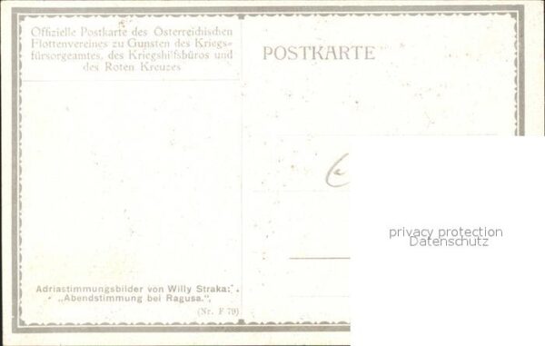 Ragusa Abendstimmung Offizielle Postkarte des – Bild 2