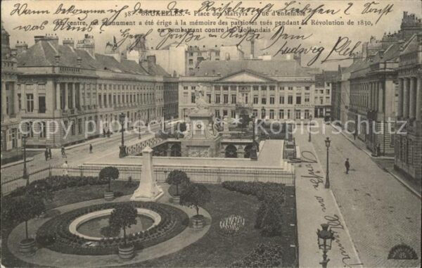 Bruxelles Bruessel Place des Martyrs Monument