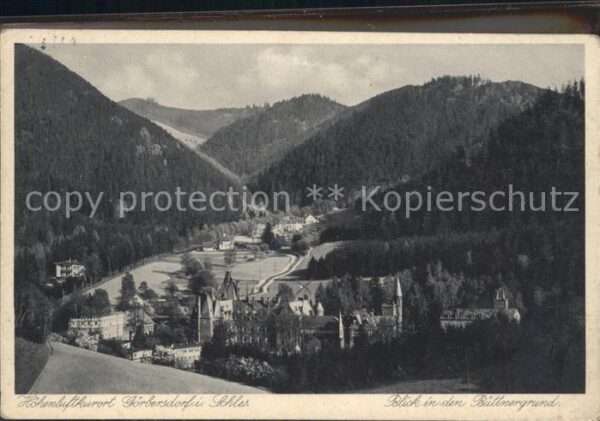 Goerbersdorf Schlesien Panorama Büttnergrund Höhenluftkurort