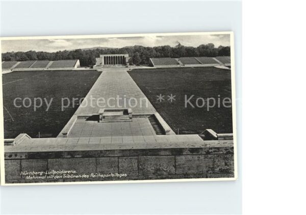 Nuernberg Luitpoldarena Mahnmal Tribünen des Reic