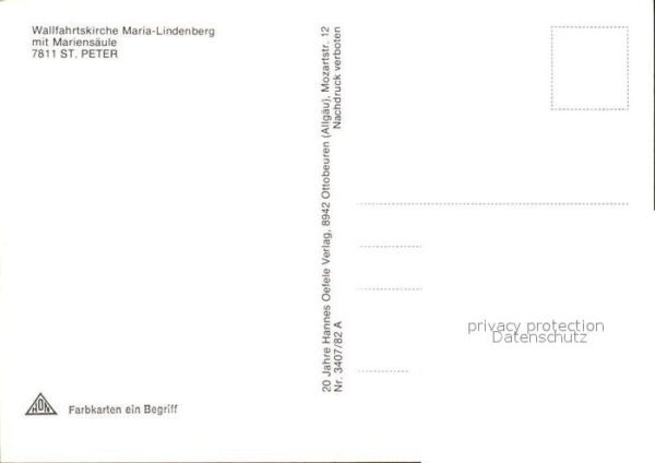 St Peter Schwarzwald Wallfahrtskirche Maria-Lindenberg Marie – Bild 2