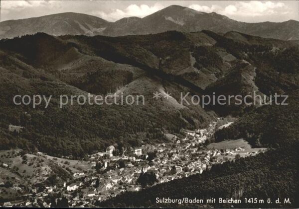 Sulzburg Belchen Fliegeraufnahme