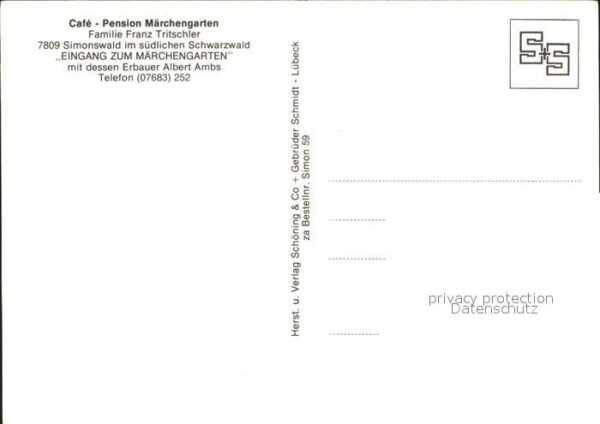 Simonswald Cafe-Pension Märchengarten – Bild 2