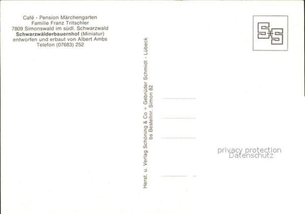 Simonswald Cafe-Pension Märchengarten Schwarzwälde – Bild 2